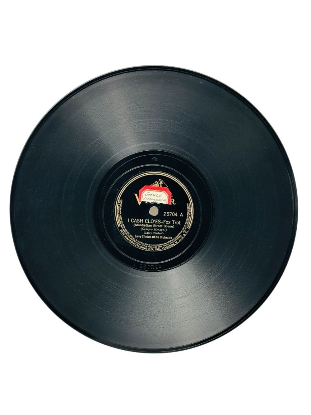 Larry Clinton I Cash Clo'es 10 Inch Shellac 78 RPM Record Victor 25704 VG+